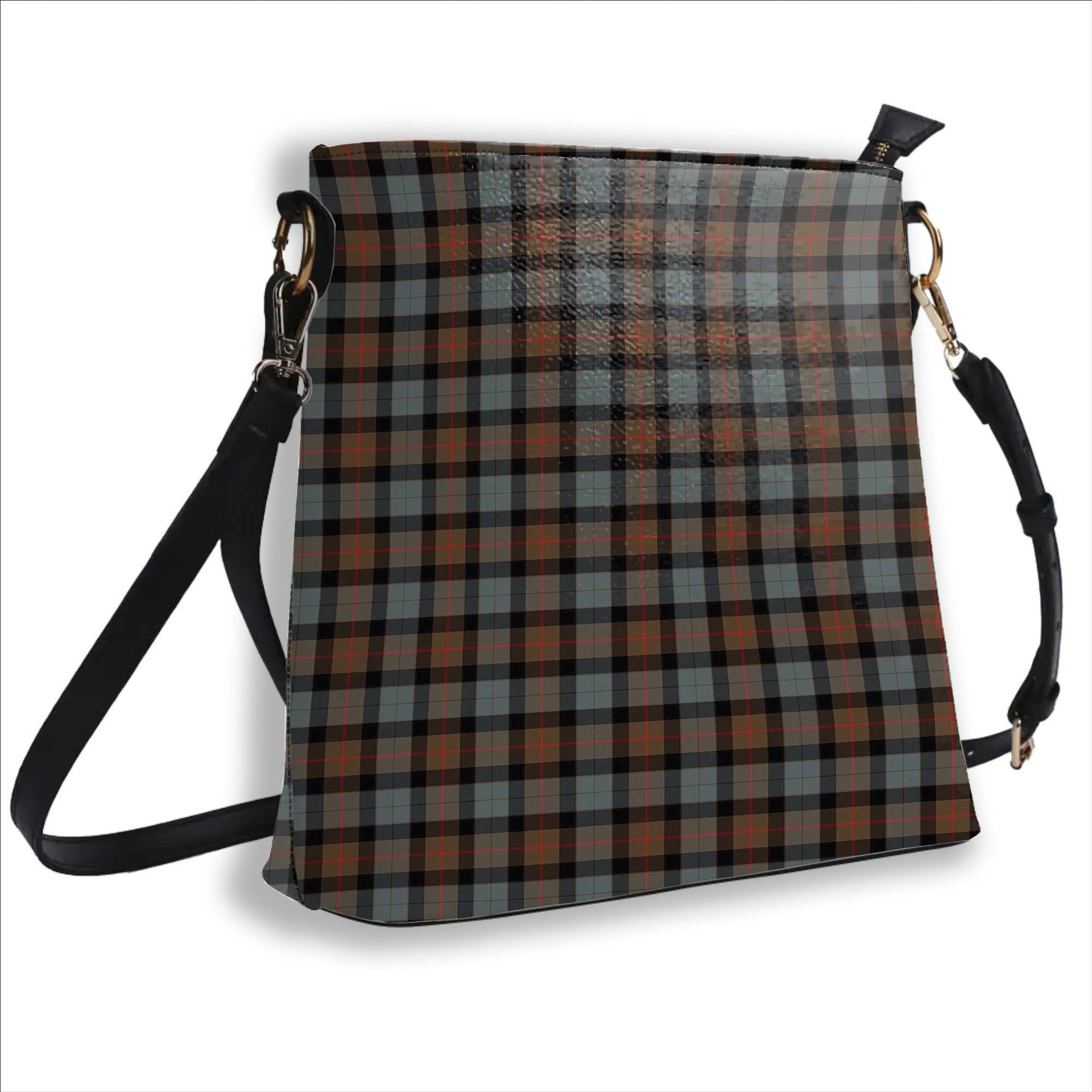 ScotsTee Shop Scottish Gunn Weathered Tartan Bucket Bag Ladies Shoulder Bag Midi