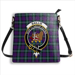 ScotsTee Shop Scottish Baillie Highland Society Modern Crest Tartan Bucket Bag Ladies Shoulder Bag Midi