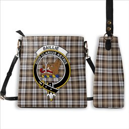 ScotsTee Shop Scottish Baillie Dress Modern Clan Crest Tartan Bucket Bag Ladies Shoulder Bag Midi