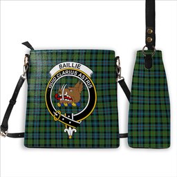 ScotsTee Shop Scottish Baillie Ancient Crest Tartan Bucket Bag Ladies Shoulder Bag Midi