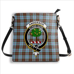 ScotsTee Shop Scottish Anderson Ancient Crest Tartan Bucket Bag Ladies Shoulder Bag Midi