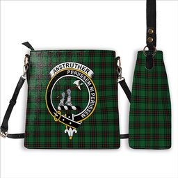 ScotsTee Shop Scottish Anstruther Crest Tartan Bucket Bag Ladies Shoulder Bag Midi
