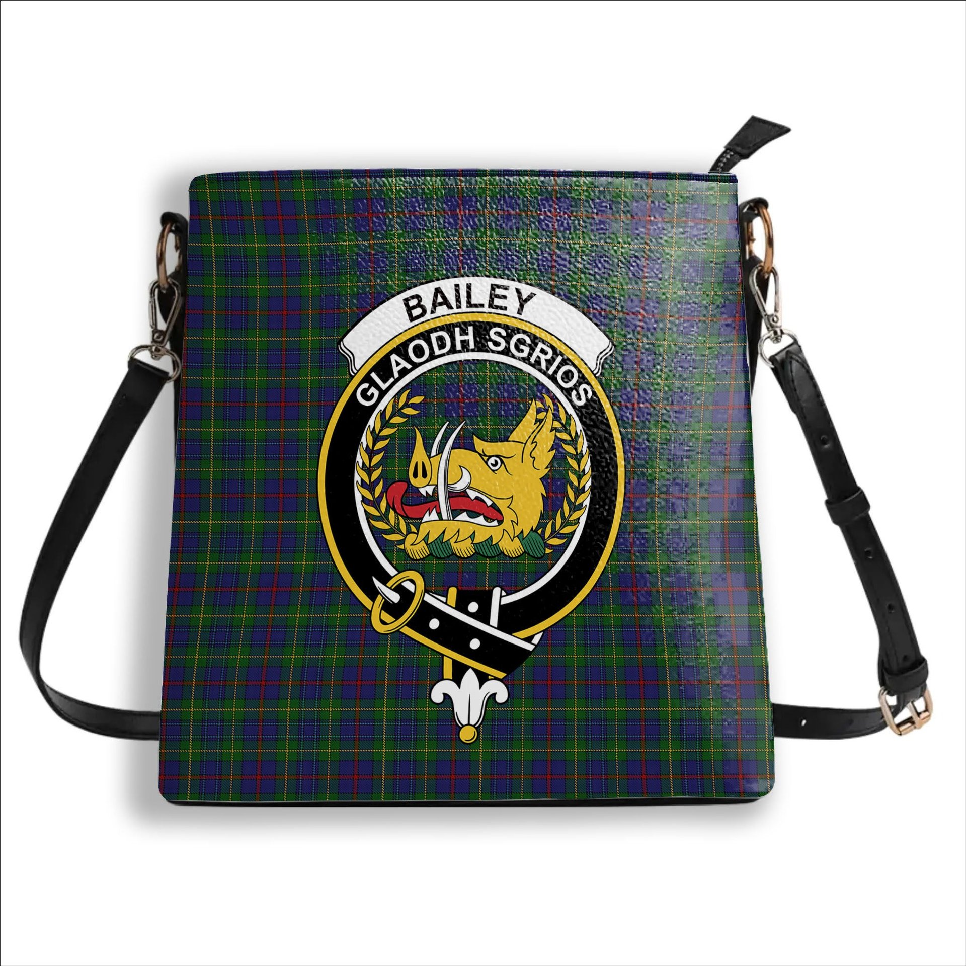 ScotsTee Shop Scottish Bailey, The House of Crest Tartan Bucket Bag Ladies Shoulder Bag Midi