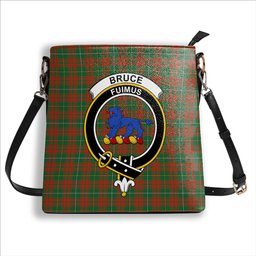 ScotsTee Shop Scottish Bruce Hunting Ancient Crest Tartan Bucket Bag Ladies Shoulder Bag Midi