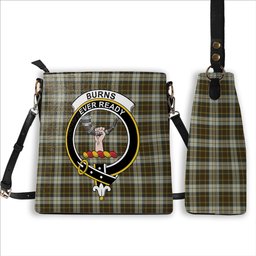ScotsTee Shop Scottish Burns Battalion Crest Tartan Bucket Bag Ladies Shoulder Bag Midi