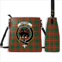 ScotsTee Shop Scottish Baxter Ancient Crest Tartan Bucket Bag Ladies Shoulder Bag Midi