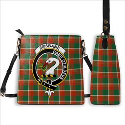 ScotsTee Shop Scottish Brisbane Ancient Crest Tartan Bucket Bag Ladies Shoulder Bag Midi