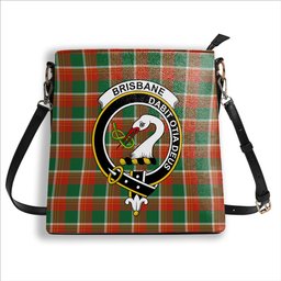 ScotsTee Shop Scottish Brisbane Ancient Crest Tartan Bucket Bag Ladies Shoulder Bag Midi