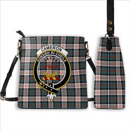 ScotsTee Shop Scottish Cameron of Erracht Dress Ancient Crest Tartan Bucket Bag Ladies Shoulder Bag Midi