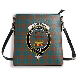 ScotsTee Shop Scottish Cameron Hunting Ancient Crest Tartan Bucket Bag Ladies Shoulder Bag Midi