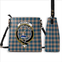 ScotsTee Shop Scottish Barclay Hunting #2 Modern Clan Crest Tartan Bucket Bag Ladies Shoulder Bag Midi