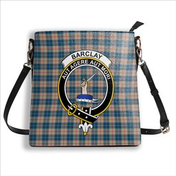 ScotsTee Shop Scottish Barclay Hunting #2 Modern Clan Crest Tartan Bucket Bag Ladies Shoulder Bag Midi