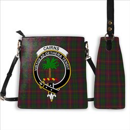 ScotsTee Shop Scottish Cairns Crest Tartan Bucket Bag Ladies Shoulder Bag Midi