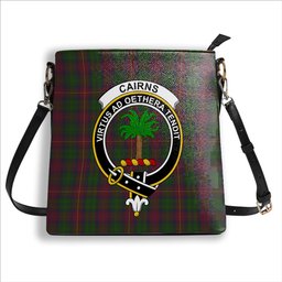 ScotsTee Shop Scottish Cairns Crest Tartan Bucket Bag Ladies Shoulder Bag Midi