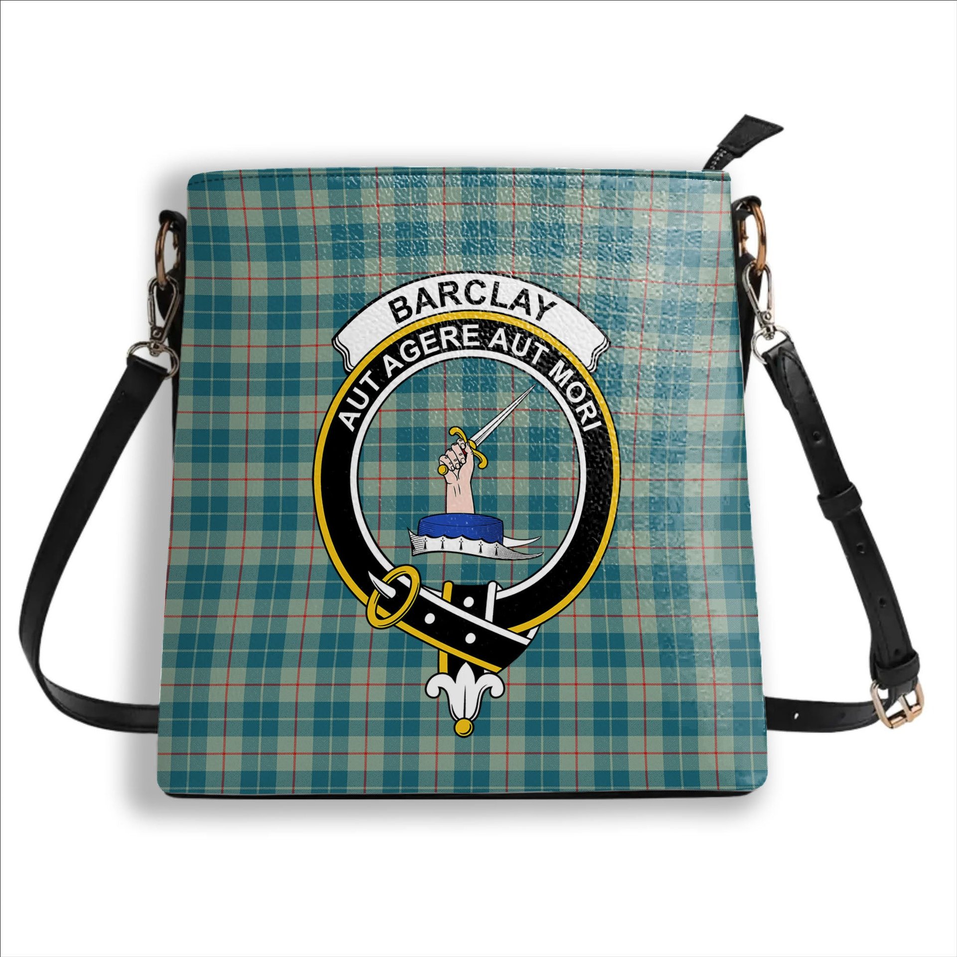 ScotsTee Shop Scottish Barclay Hunting #2 Ancient Clan Crest Tartan Bucket Bag Ladies Shoulder Bag Midi