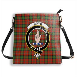 ScotsTee Shop Scottish Boyd Ancient Crest Tartan Bucket Bag Ladies Shoulder Bag Midi