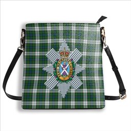 ScotsTee Shop Scottish Black Watch Dress Ancient Crest Tartan Bucket Bag Ladies Shoulder Bag Midi