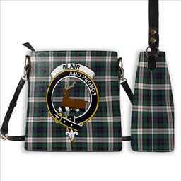 ScotsTee Shop Scottish Blair Dress Modern Crest Tartan Bucket Bag Ladies Shoulder Bag Midi