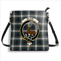 ScotsTee Shop Scottish Blair Dress Modern Crest Tartan Bucket Bag Ladies Shoulder Bag Midi