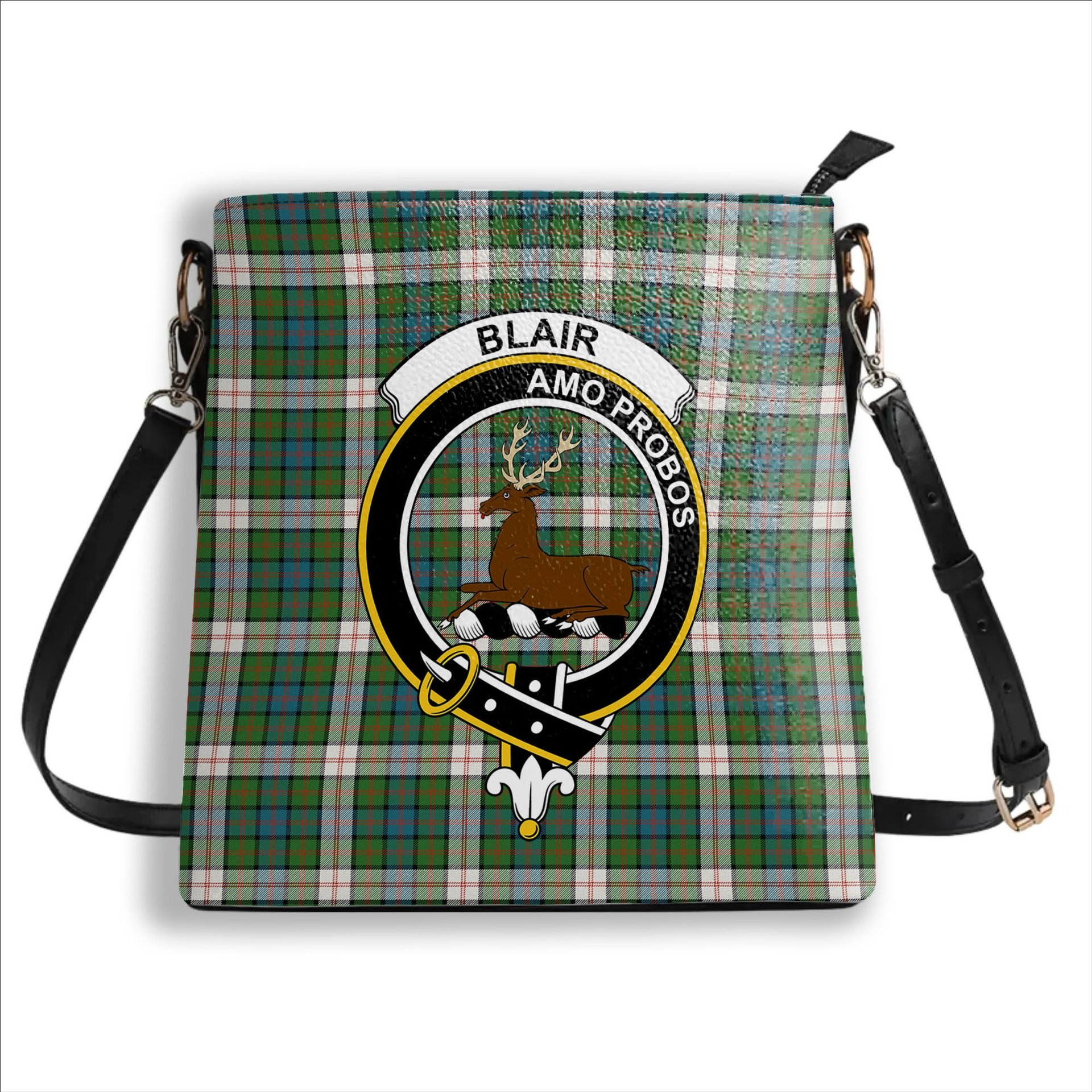 ScotsTee Shop Scottish Blair Dress Ancient Crest Tartan Bucket Bag Ladies Shoulder Bag Midi