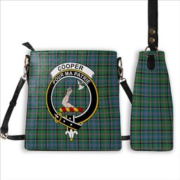 ScotsTee Shop Scottish Cooper Ancient Crest Tartan Bucket Bag Ladies Shoulder Bag Midi