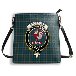 ScotsTee Shop Scottish Cockburn Modern Crest Tartan Bucket Bag Ladies Shoulder Bag Midi