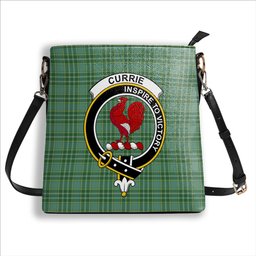 ScotsTee Shop Scottish Currie Modern Crest Tartan Bucket Bag Ladies Shoulder Bag Midi