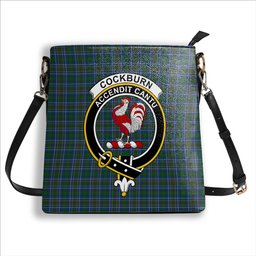 ScotsTee Shop Scottish Cockburn Ancient Crest Tartan Bucket Bag Ladies Shoulder Bag Midi