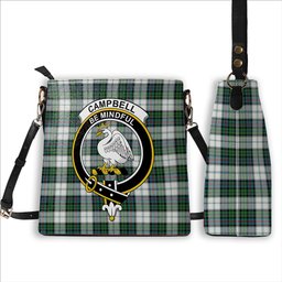 ScotsTee Shop Scottish Campbell of Cawdor Dress Ancient Crest Tartan Bucket Bag Ladies Shoulder Bag Midi