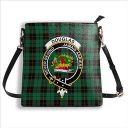 ScotsTee Shop Scottish Douglas Black Ancient Crest Tartan Bucket Bag Ladies Shoulder Bag Midi