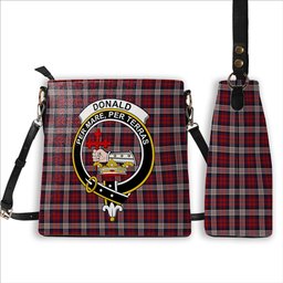 ScotsTee Shop Scottish Donald Dress Irish Crest Tartan Bucket Bag Ladies Shoulder Bag Midi