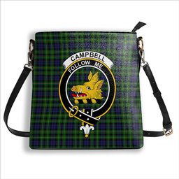 ScotsTee Shop Scottish Campbell of Breadalbane 2 Crest Tartan Bucket Bag Ladies Shoulder Bag Midi