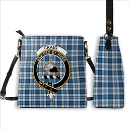 ScotsTee Shop Scottish Craig Paisley Ancient Crest Tartan Bucket Bag Ladies Shoulder Bag Midi