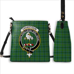ScotsTee Shop Scottish Cranston Crest Tartan Bucket Bag Ladies Shoulder Bag Midi