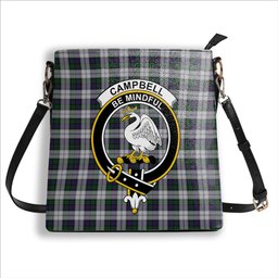 ScotsTee Shop Scottish Campbell of Cawdor Dress Crest Tartan Bucket Bag Ladies Shoulder Bag Midi