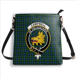 ScotsTee Shop Scottish Campbell of Argyll 02 Crest Tartan Bucket Bag Ladies Shoulder Bag Midi