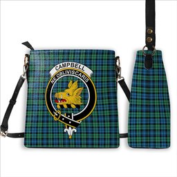 ScotsTee Shop Scottish Campbell Ancient 01 Crest Tartan Bucket Bag Ladies Shoulder Bag Midi
