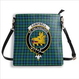 ScotsTee Shop Scottish Campbell Ancient 01 Crest Tartan Bucket Bag Ladies Shoulder Bag Midi