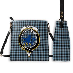 ScotsTee Shop Scottish Clark (Lion) Ancient Crest Tartan Bucket Bag Ladies Shoulder Bag Midi