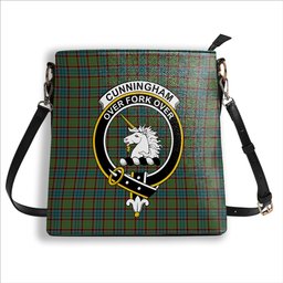 ScotsTee Shop Scottish Cunningham Hunting Ancient Crest Tartan Bucket Bag Ladies Shoulder Bag Midi