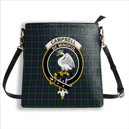 ScotsTee Shop Scottish Campbell of Cawdor Crest Tartan Bucket Bag Ladies Shoulder Bag Midi