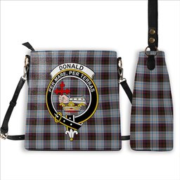 ScotsTee Shop Scottish Donald Dress Ancient Crest Tartan Bucket Bag Ladies Shoulder Bag Midi