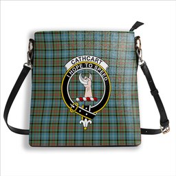 ScotsTee Shop Scottish Cathcart SC Crest Tartan Bucket Bag Ladies Shoulder Bag Midi