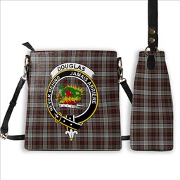 ScotsTee Shop Scottish Douglas Ancient Dress WCWM Crest Tartan Bucket Bag Ladies Shoulder Bag Midi