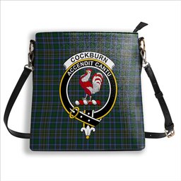 ScotsTee Shop Scottish Cockburn 2 Crest Tartan Bucket Bag Ladies Shoulder Bag Midi