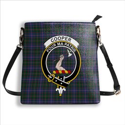 ScotsTee Shop Scottish Cooper Crest Tartan Bucket Bag Ladies Shoulder Bag Midi