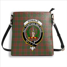ScotsTee Shop Scottish Donald of Glencoe Ancient Crest Tartan Bucket Bag Ladies Shoulder Bag Midi