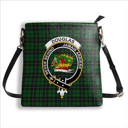 ScotsTee Shop Scottish Douglas alternative threadcount Crest Tartan Bucket Bag Ladies Shoulder Bag Midi