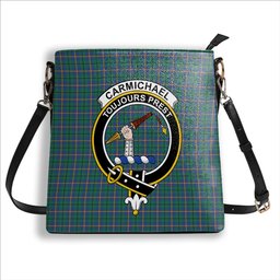 ScotsTee Shop Scottish Carmichael Ancient Crest Tartan Bucket Bag Ladies Shoulder Bag Midi