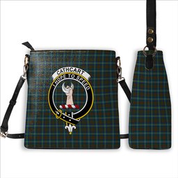 ScotsTee Shop Scottish Cathcart Crest Tartan Bucket Bag Ladies Shoulder Bag Midi